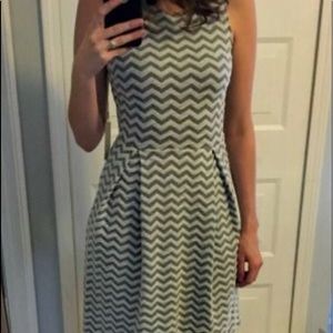 Gray Chevron dress from Fix Stitch